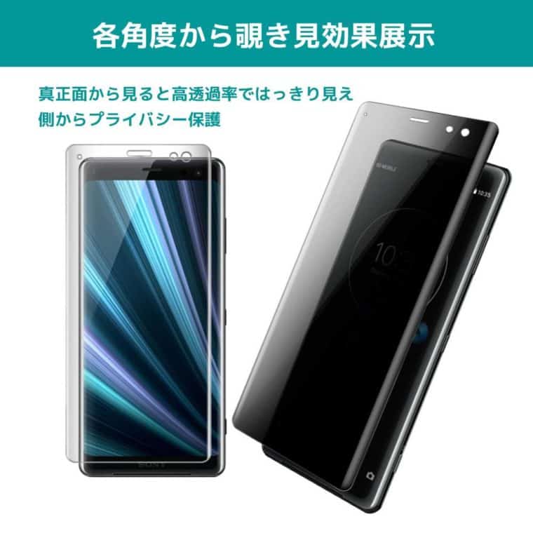 KlearLook 覗き見防止 全面保護強化ガラスフィルム