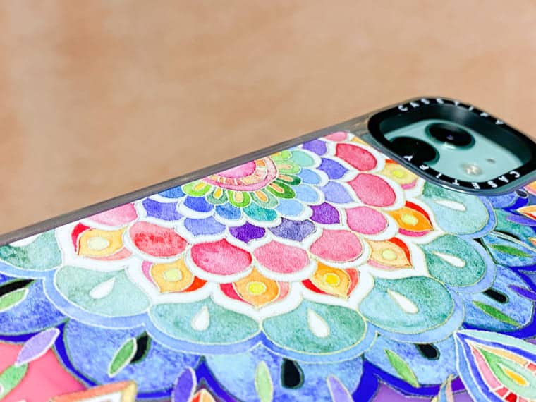 CASETiFY ネオンサンドリキッドケース iPhone 11 color celebration mandala